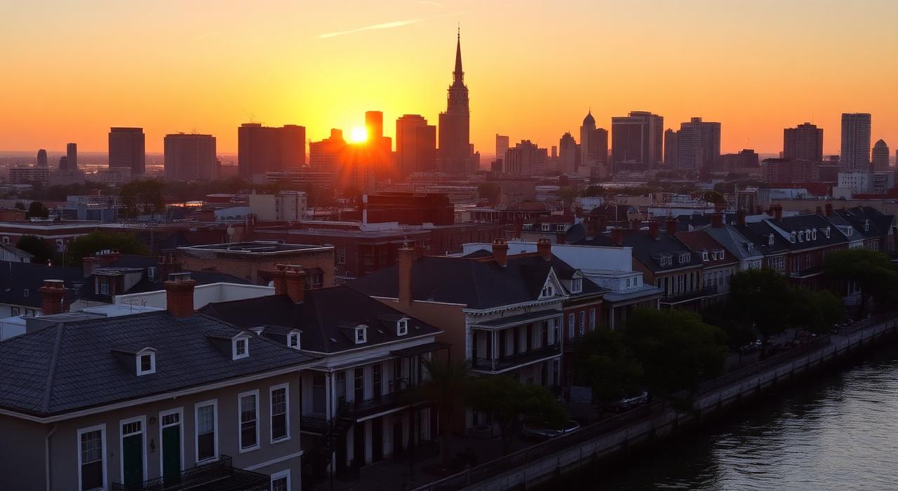 New Orleans skyline served by BH Roofing NOLA residential and commercial roofing contractors
